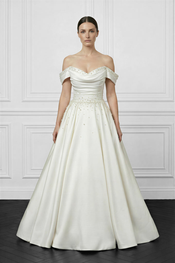 Ivory Pearl Elegance Bridal Gown