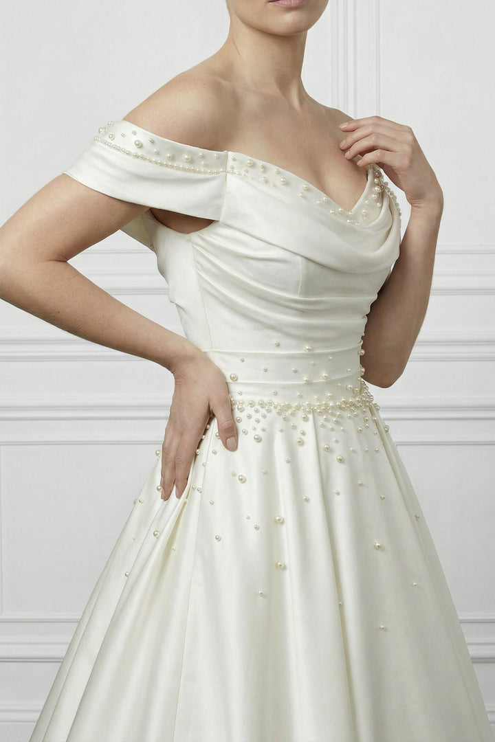 Ivory Pearl Elegance Bridal Gown
