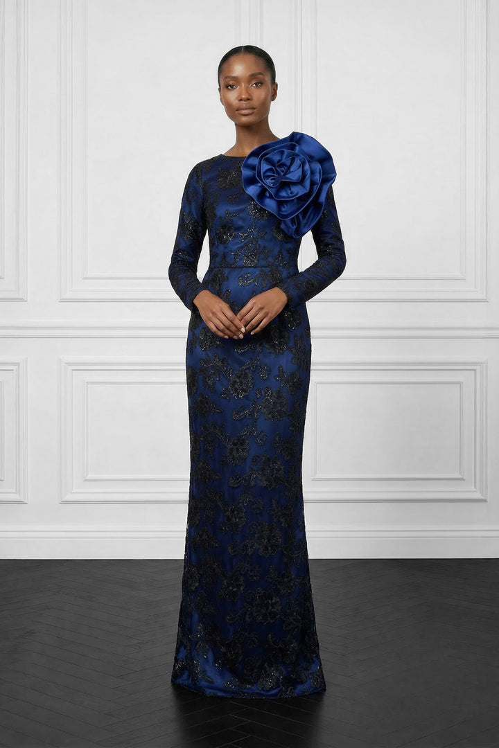 MIDNIGHT ROSE GOWN