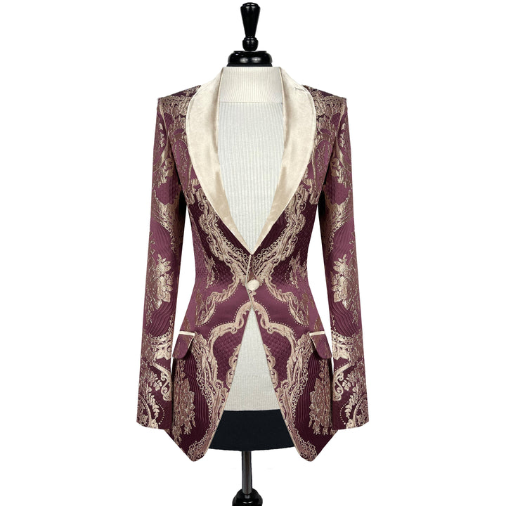 Dusty Rose Blazer, Champagne Gold Blazer, Brocade, Jacquard, Damask, pattern, luxurious, sophisticated, blazer, women fashion, design, women blazer, women suit tailor made, bespoke suits, tailor made, women tailor made suits, women wear, fashion, design to reality, ladies fashion, suits for women, womens wear, women fashion, women mean business, women in businesss, style, fashion style, inspiration, fashion photography, women fashion inspo, fashion designer, unique fashion, design inspiration. 